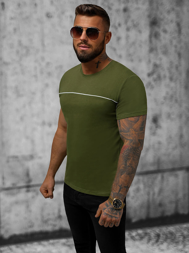 Ανδρικό μπλουζάκι Πράσινος OZONEE JS/8T250/29