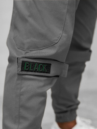 Ανδρικό παντελόνι chino jogger Γκρί OZONEE O/G3014Z