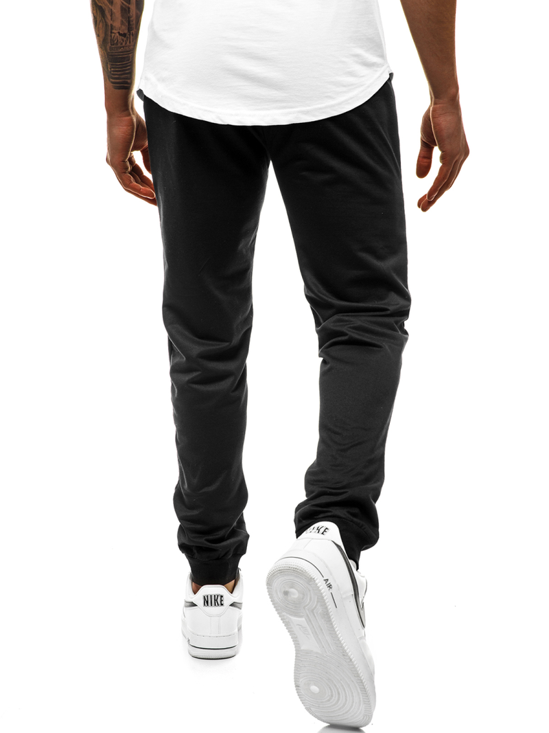 Ανδρικό παντελόνι φόρμας μαύρο JS/XW032S