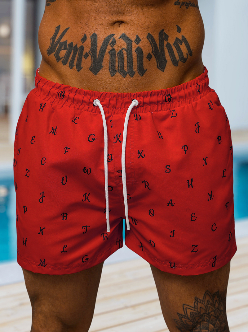 Ανδρικό μαγιό kόκκινο OZONEE O/MTK3218