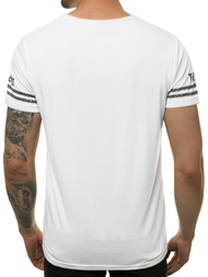 Ανδρικό μπλουζάκι λευκό OZONEE JS/SS10968
