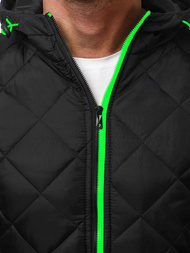 Ανδρικό μπουφάν μαύρο OZONEE JS/TY10Z