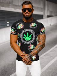 Ανδρικό μπλουζάκι μαύρο OZONEE O/T135/3