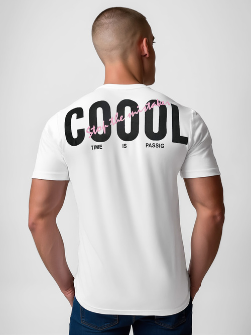 Ανδρικό μπλουζάκι λευκό OZONEE O/T1278/1Z