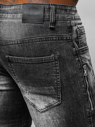 Ανδρικό τζιν παντελόνι Μαύρος OZONEE NB/MP007NZ