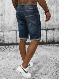 Ανδρικό σόρτς τζιν ναυτικό μπλε OZONEE O/242001