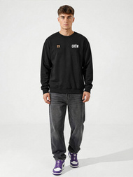 Ανδρικό Φούτερ μαύρο OZONEE JS/65B3917/3Z