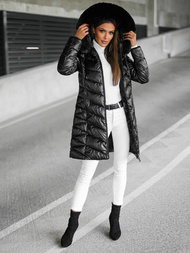 Γυναικείο μπουφάν μαύρο OZONEE JS/16M9100/392Z