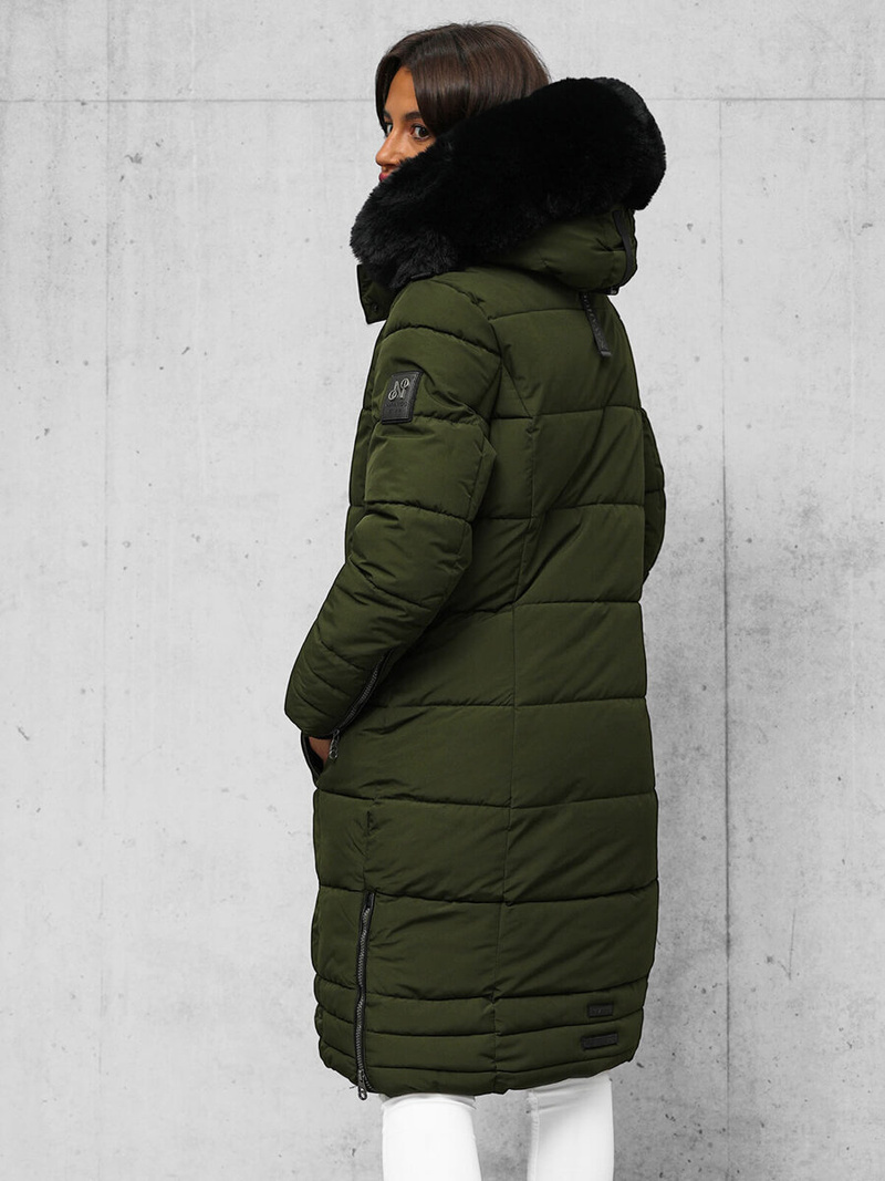 Γυναικείο μπουφάν χακί OZONEE O/W377