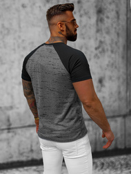 Ανδρικό μπλουζάκι Γραφίτης OZONEE JS/8T226/5