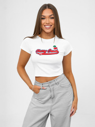 Γυναικείο μπλουζάκι λευκό OZONEE JS/R62744