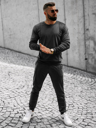 Ανδρικό σετ φόρμας μαύρο OZONEE O/12129