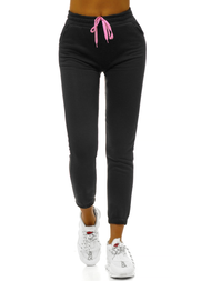 Γυναικείο παντελόνι φόρμας μαύρο OZONEE JS/KSW5008