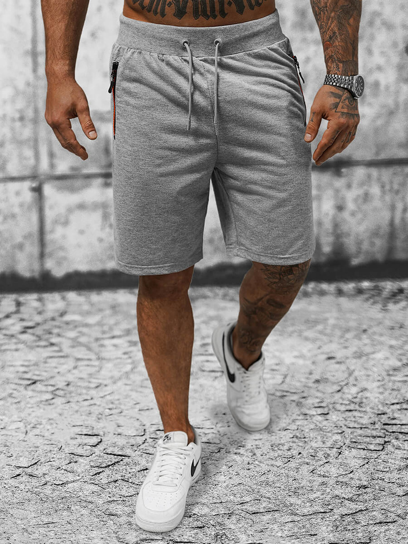 Ανδρικό σόρτς φόρμας γκρι OZONEE JS/8K290