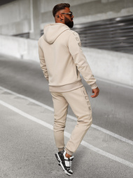 Ανδρικό σετ φόρμας mπεζ OZONEE O/LN11760