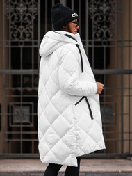 Γυναικείο μπουφάν λευκό OZONEE JS/5M3168/281Z