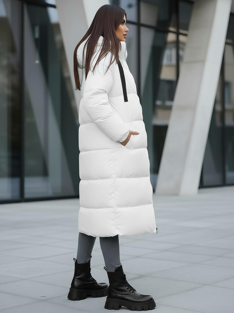 Γυναικείο μπουφάν λευκό OZONEE JS/5M3163/281Z