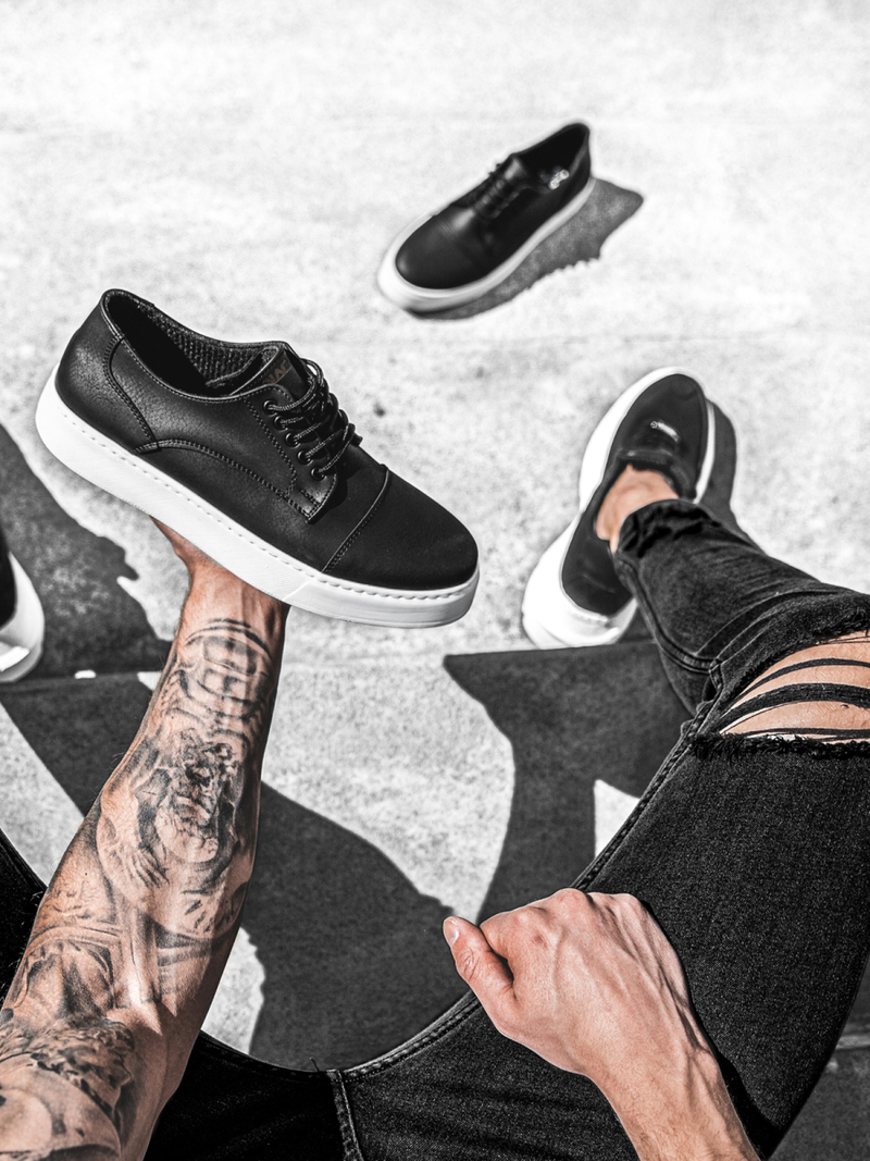 Ανδρικά Sneakers μαύρο OZONEE O/KN050