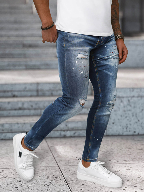 Ανδρικό τζιν παντελόνι Σκούρο μπλε OZONEE NB/MP0170BS