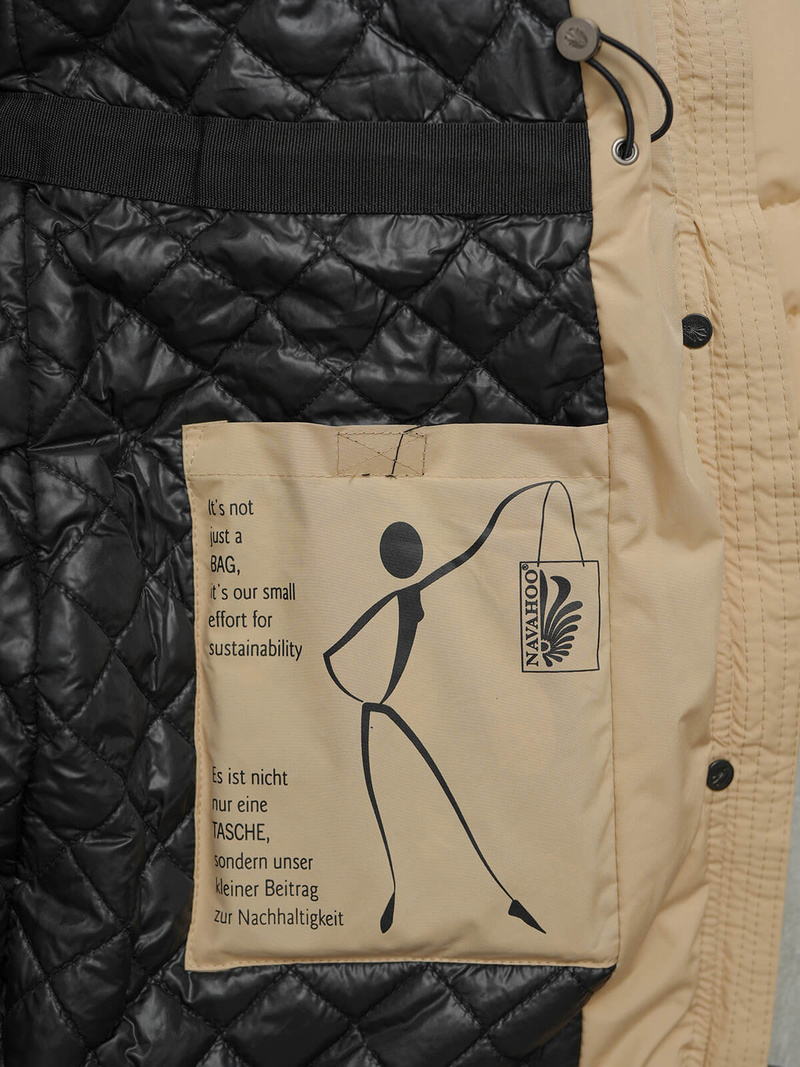 Γυναικείο μπουφάν μπεζ OZONEE O/W377Z