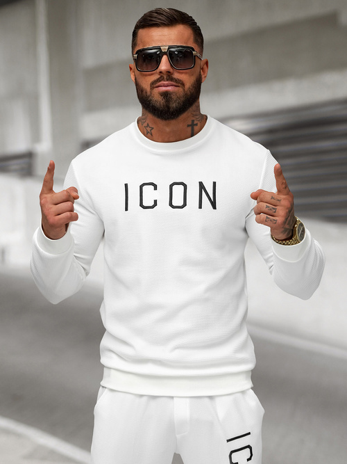 Ανδρικό Φούτερ λευκό OZONEE O/D7394