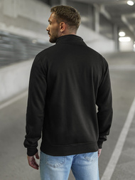 Ανδρικό φούτερ με φερμουάρ μαύρο OZONEE JS/2002Z