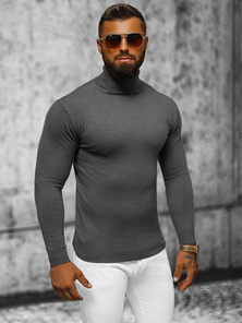 Ανδρικό πουλόβερ Γραφίτης OZONEE NB/MMB600/3Z