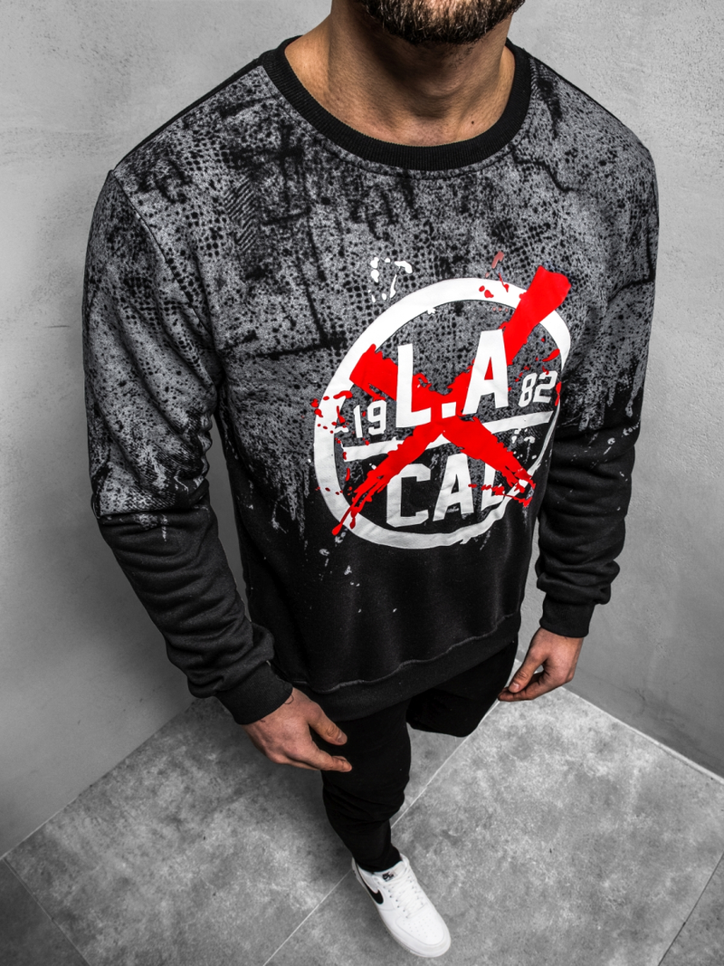 Ανδρικό Φούτερ γραφίτη OZONEE JS/22053Z