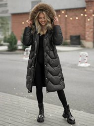 Γυναικείο χειμερινό μπουφάν μαύρο OZONEE O/5M3229/392Z