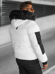 Ανδρικό χειμερινό μπουφάν λευκό OZONEE O/M798Z