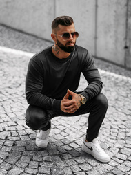 Ανδρικό σετ φόρμας μαύρο OZONEE O/12129