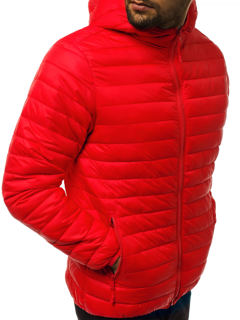 Ανδρικό μπουφάν Κόκκινο OZONEE JS/LY35