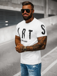 Ανδρικό μπλουζάκι λευκό OZONEE O/8T1263/1