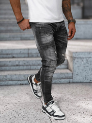 Ανδρικό τζιν παντελόνι mαύρος OZONEE NB/MP0155N