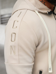 Ανδρικό σετ φόρμας mπεζ OZONEE O/LN11760