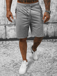 Ανδρικό σόρτς φόρμας γκρι OZONEE JS/8K290