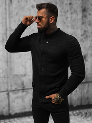 Ανδρικό πουλόβερ mαύρος OZONEE NB/MM6011/4