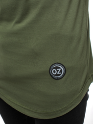 Ανδρικό μπλουζάκι χακί OZONEE O/1256