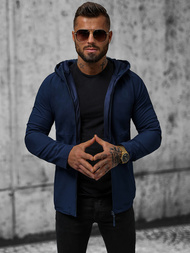 Ανδρικό χειμερινό μπουφάν ναυτικό μπλε OZONEE JS/HM144/4