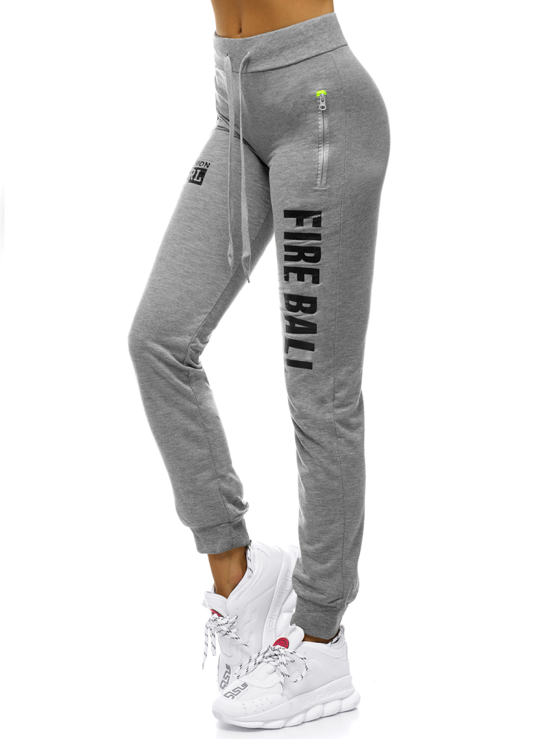 Γυναικείο παντελόνι φόρμας γκρι OZONEE O/82053