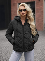 Γυναικείο μπουφάν μαύρο OZONEE JS/16M9300/392Z