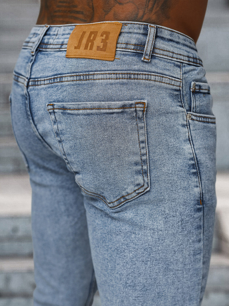 Ανδρικό τζιν παντελόνι μπλε OZONEE O/2339/2