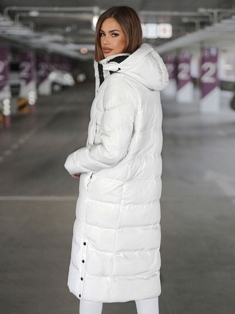 Γυναικείο μπουφάν λευκό OZONEE JS/5M3233/281