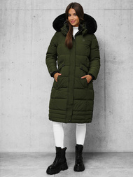 Γυναικείο μπουφάν χακί OZONEE O/W377