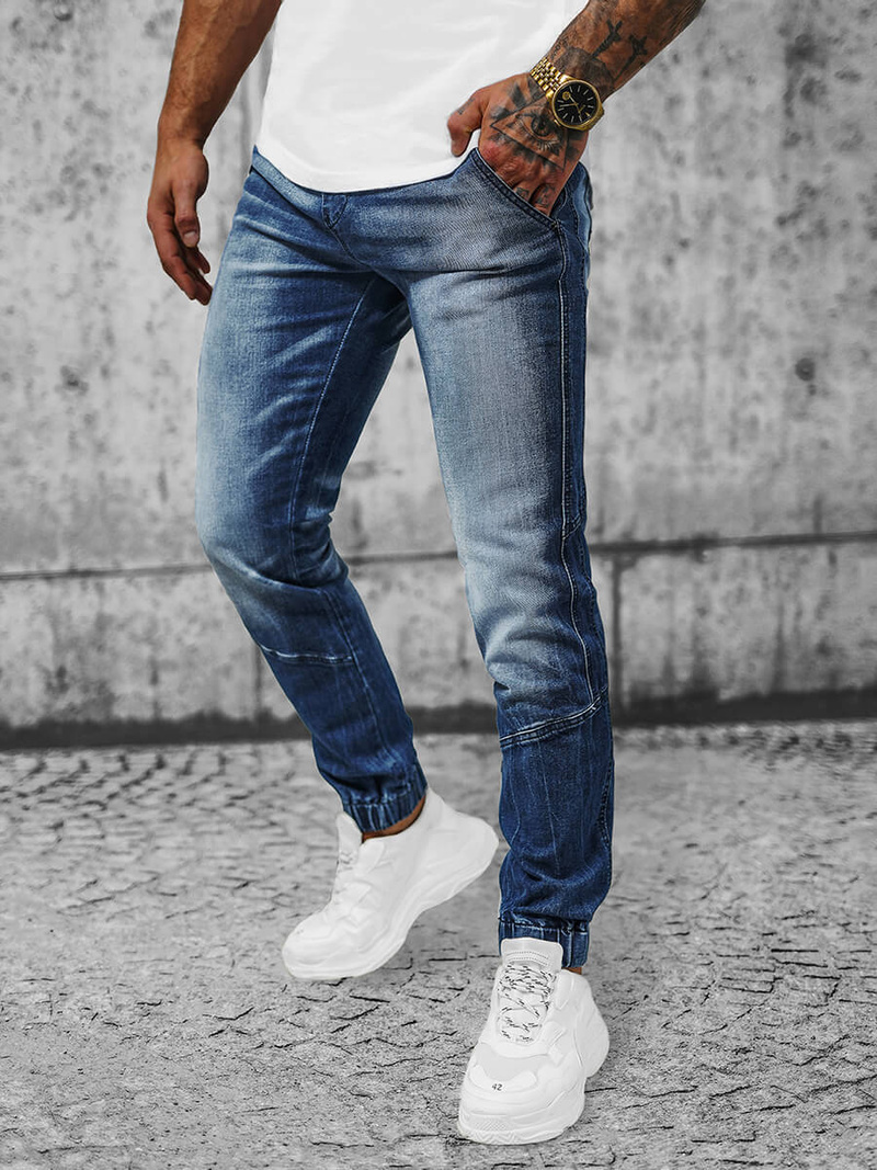 Ανδρικό παντελόνι jogger Σκούρο μπλε OZONEE NB/MP0118BS