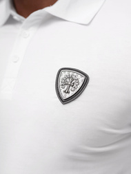 Ανδρική μπλούζα polo λευκό OZONEE NB/MT3121