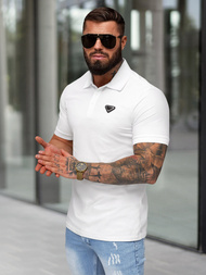 Ανδρική μπλούζα polo λευκό OZONEE NB/MT3122