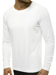 Ανδρικό μπλουζάκι με μακριά μανίκια λευκό OZONEE JS/CX01
