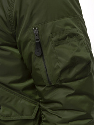 Ανδρικό χειμερινό μπουφάν πράσινο OZONEE O/99122