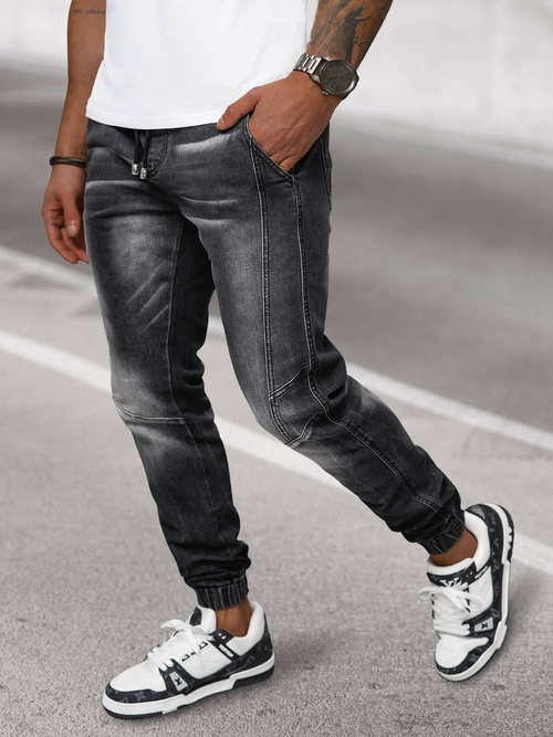 Ανδρικό παντελόνι jogger mαύρος OZONEE NB/MP0115N